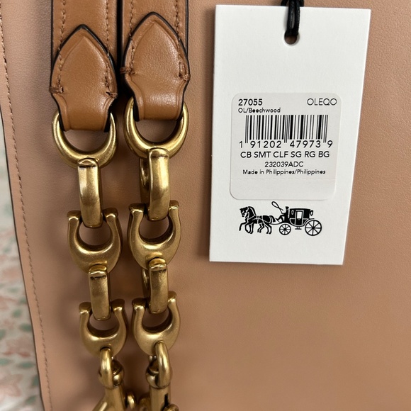 EUC Coach Rogue 31 Colorblock Beechwood Chalk Burgandy Brass HW “C”Chain RARE 👜 - Picture 3 of 16